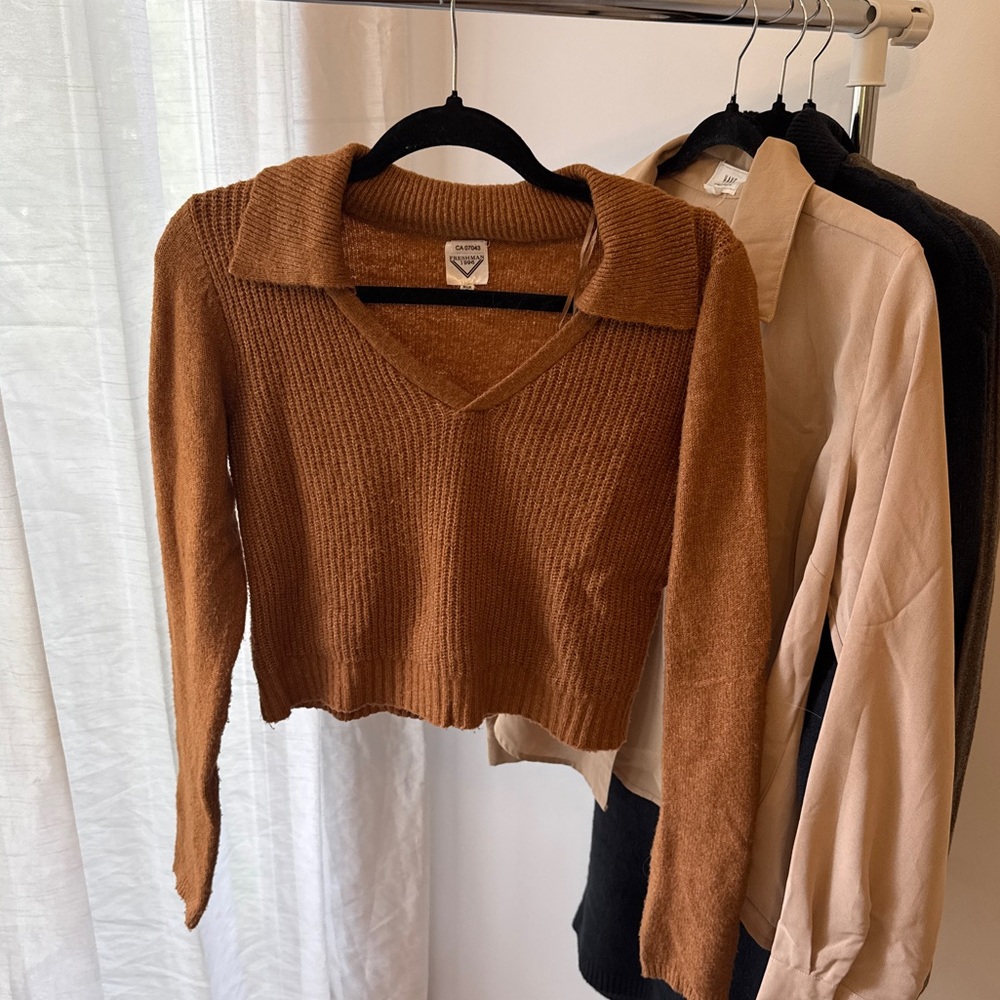Collared Knit Sweater